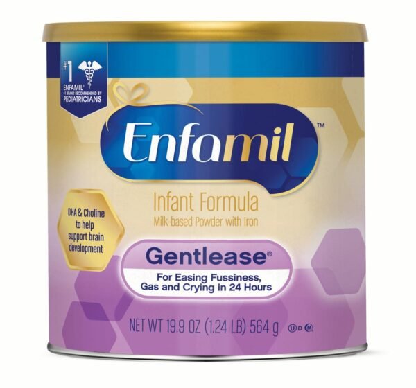 Enfamil Gentlease Infant Formula Powder – 19.9 oz Can